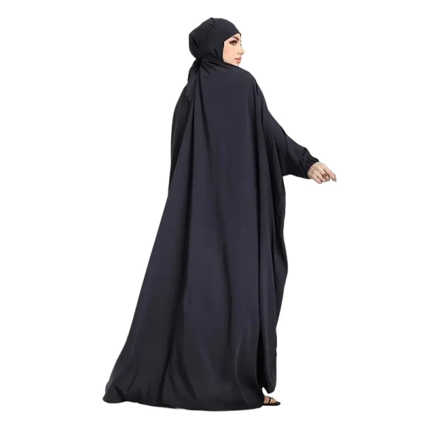 Online Charcoal One Piece Muslim Jilbab