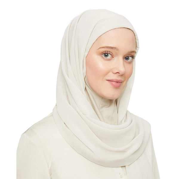 Cream Ninja Instant Hijab Scarf