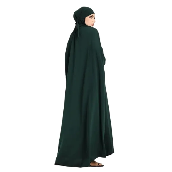 bottle green one-piece free-size Jilbab