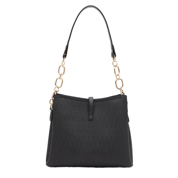 black designer handbag