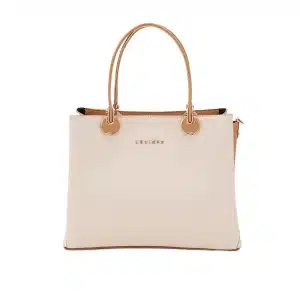 Women’s Cream Medium Top Handle Tote Bag