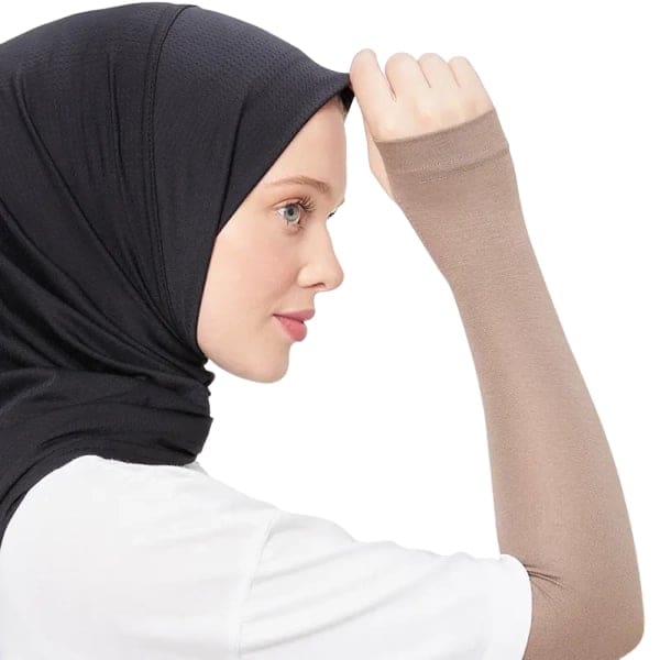 Women’s Rosy Brown Sports Sleeves for Arms