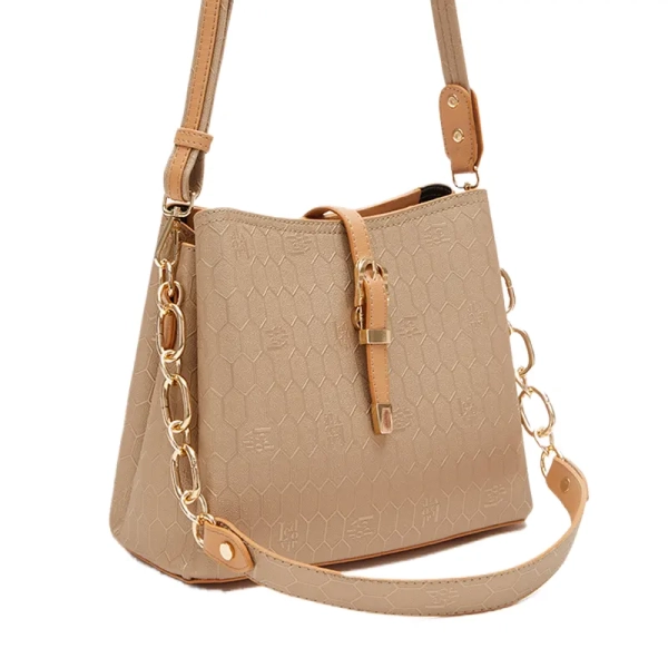 designer ladies handbag latte