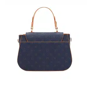 Navy Top Handle Designer Hand Bag for Women