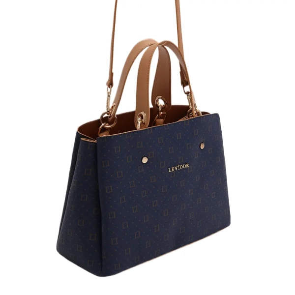 luxurious navy shoulder ladies handbag