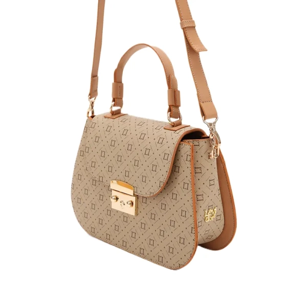 luxury beige designer ladies handbag