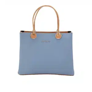 Women’s Light Blue Medium Top Handle Tote Bag