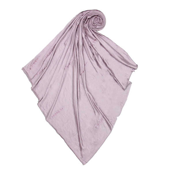 faded lilac cotton jersey hijab,