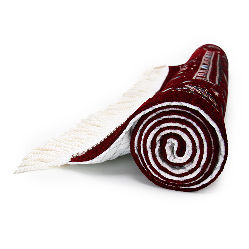 Maroon Traditional Design Prayer Mat