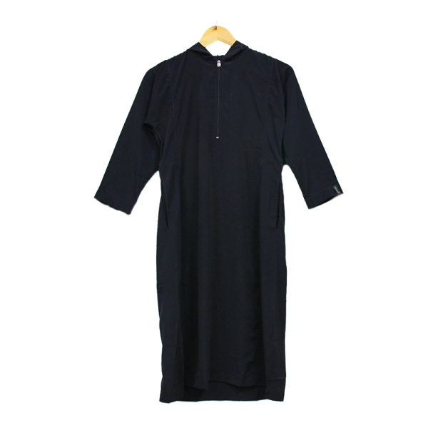 Muslim Boy Hooded Black Thobe