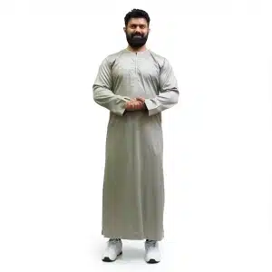 Omani Satin Light Green Thobe