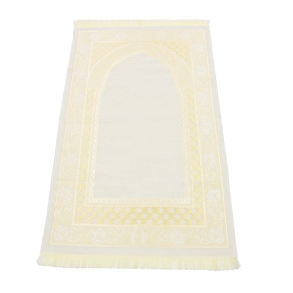 Beige And Brown design Muslim Prayer Rug