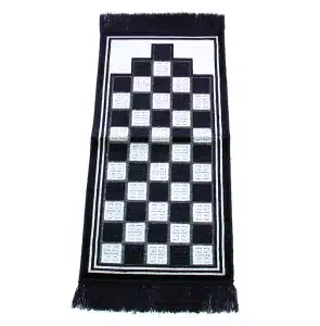 Kids Black & White Seccade Prayer Mat