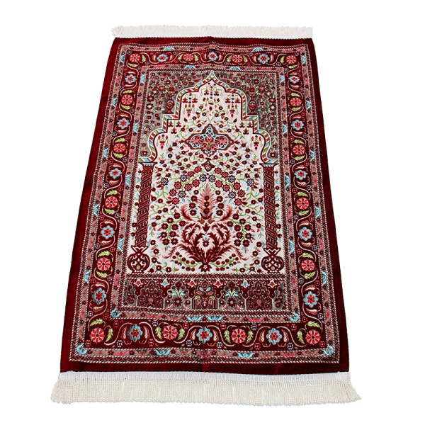 Purple Traditional Design Prayer Mat