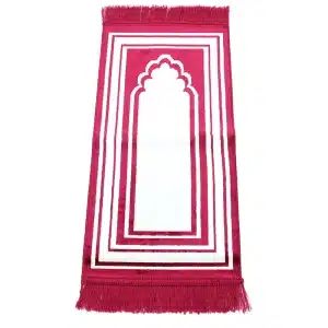 Kids Seccade Red And White Prayer Mat