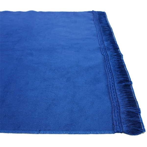 plain Islamic Prayer Mat in blue