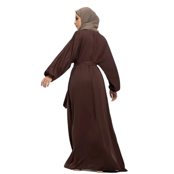 brown prayer abaya