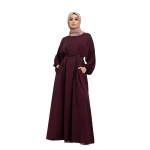 Basic Plum Muslim Abaya