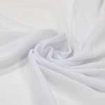 Chiffon White Muslim Hijab