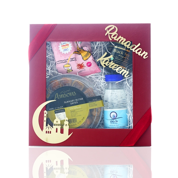 Red Ramadan Mubarak Gift Box