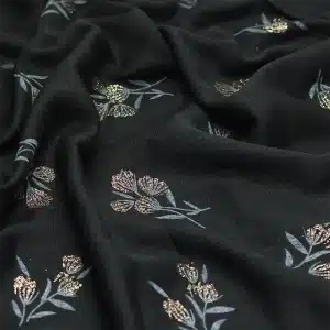 Printed Women's Black Muslim Hijab