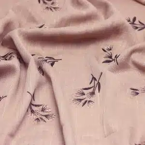 Light Beige Shimmer Printed Muslim Hijab