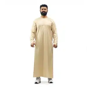 Omani Satin Beige Thobe