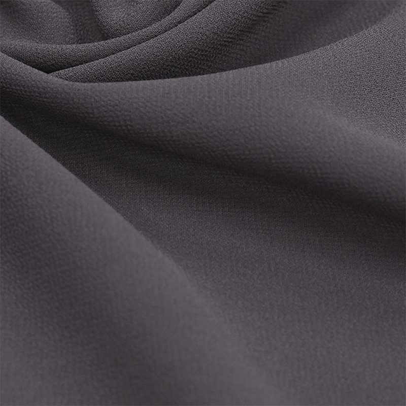 dark grey chiffon hijab