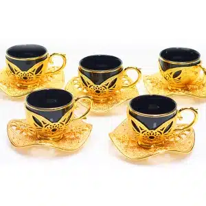 Gold & Black Luxury Coffee Set