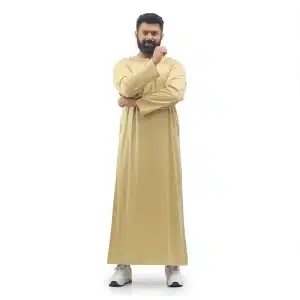 gold satin Omani Thobe