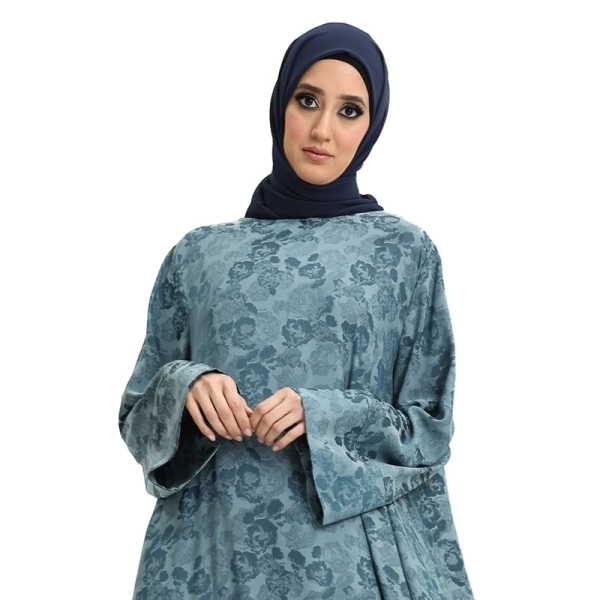 Floral Turquoise Abaya