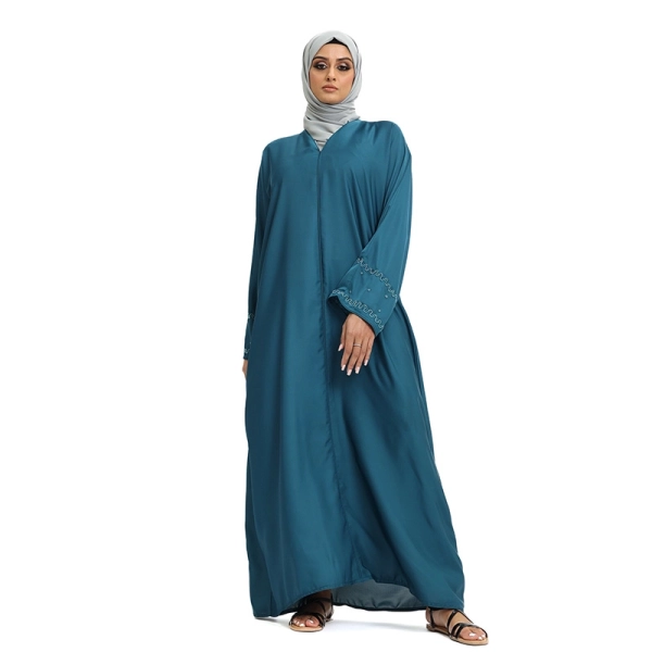 teal Muslim prayer abaya