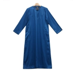 Muslim Boy Teal Satin Omani Thobe