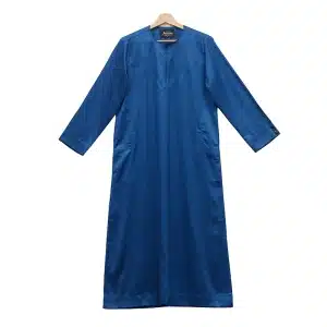 Muslim Boy Teal Satin Omani Thobe