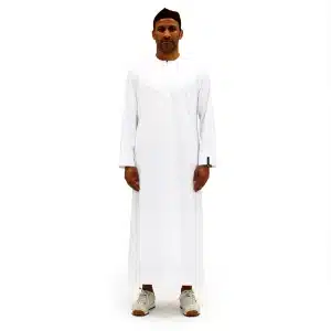 White Satin Omani Thobe