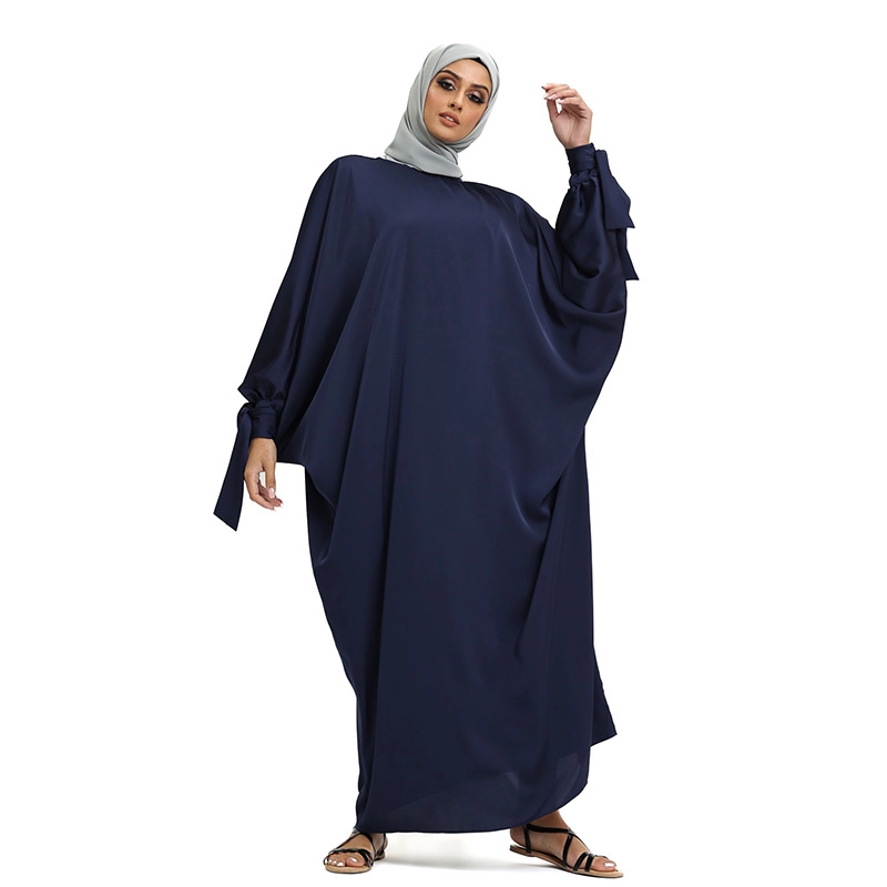 Navy Batwing Muslim Abaya