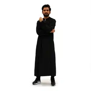 Black Men’s Hooded Thobe