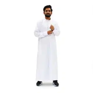 Online White Men’s Collared Thobe