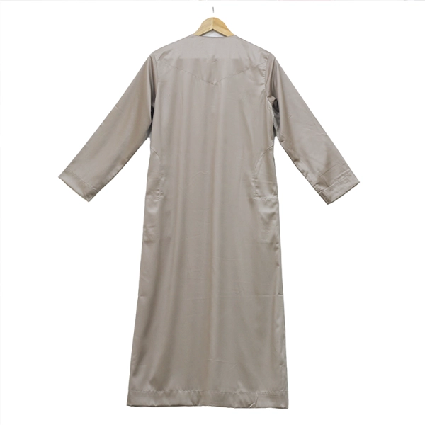 oat satin Omani thobe for boys