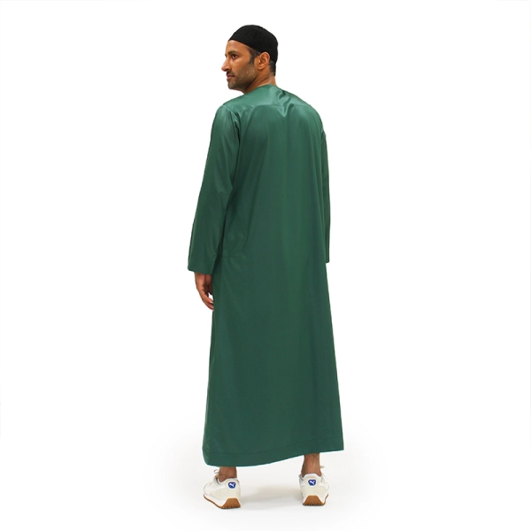 Online Green Satin Omani Thobe