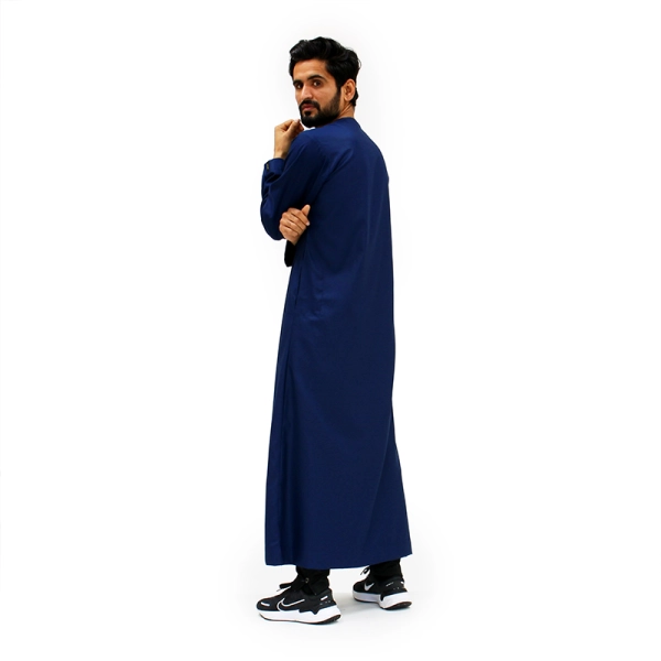 navy men's Islamic thobe