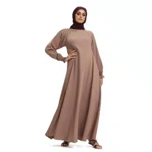 Women's Umbrella Light Brown Abaya