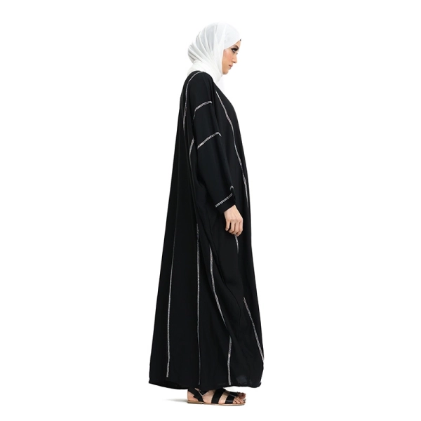 black batwing Muslim prayer abaya