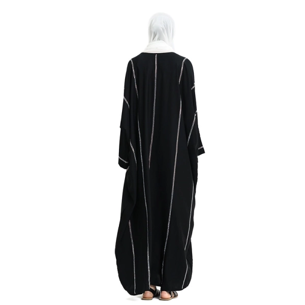 Batwing Black Abaya