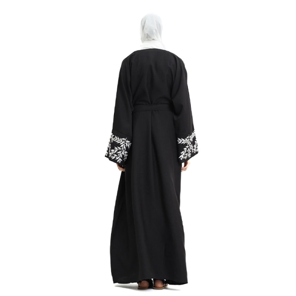 Buy Embroidered Black Kimono