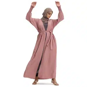 Online Blush Elasticated Sleeved Kimono