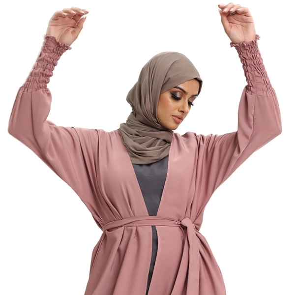 Blush Elasticated Sleeved Kimono