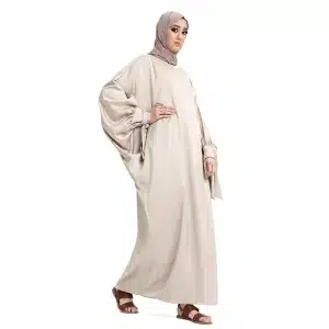 Batwing Champagne Muslim Abaya