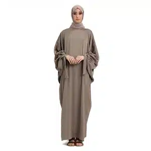 Cuff Sleeve Batwing Mocha Abaya