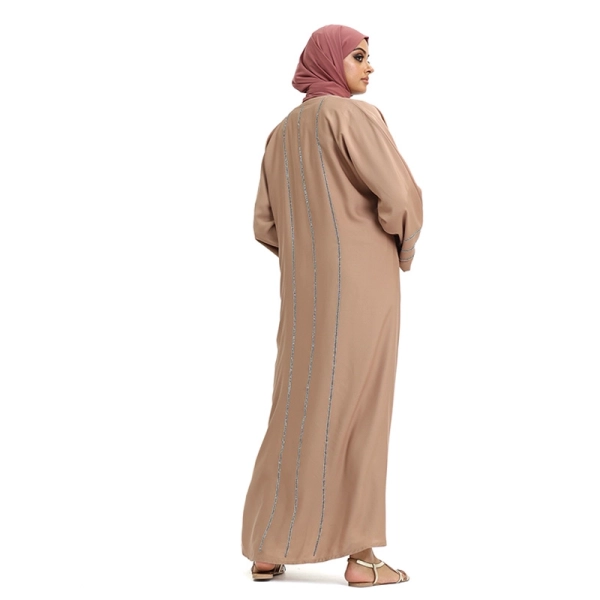 Buy Eliya Sequenced Light Brown Kimono